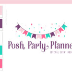 Party Decoration Logo, Party Planner Banner Logo, Event Planner Logo, Stars Confetti Logo, Feminine Logo Watermark, Premade Branding Kit