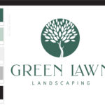 Lawn Care Logo, Landscaping Service Logo Design, Tree Logo, Garden Blog, Organic Brand, Plant Logo, Small Business Branding, Botanical Logo