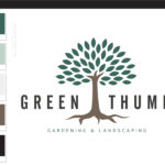 Tree Logo, Lawn Care Logo, Landscaping Service Logo Design, Garden Blog, Organic Brand, Plant Logo, Small Business Branding, Botanical Logo