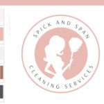 Maid Logo, Cleaning logo, Premade Housekeeper Logo, Cleaning Service Branding, Cleaning Lady Logo, Janitor Logo, Office Cleaner Logo