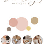 Boho Rainbow Logo Design, Baby Boutique Logo and Watermark, Sparkle Photography Branding Kit, Cute Kids Logo Branding