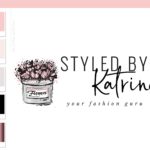 Fashion Blogger Influencer Logo Design, Flower Box Logo Design, Floral Boutique Website Branding Logo Watermark, Premade Flower Hat Box Logo