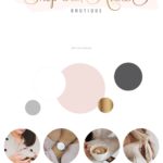 Watercolor Hanger Logo, Clothes Fashion Branding Kit with Watermark, Girls Business Logo for Fashion Boutique, Personal Stylist or Blogger