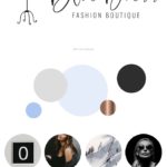Personal Stylist Logo Design, Fashion Blogger Influencer Branding, Boutique Girl Mannequin Dress Form Branding Logo Watermark, Premade Logo