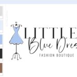 Personal Stylist Logo Design, Fashion Blogger Influencer Branding, Boutique Girl Mannequin Dress Form Branding Logo Watermark, Premade Logo