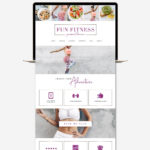 Fitness Wordpress Theme, Personal Trainer Logo Website Theme, Studio Press Theme