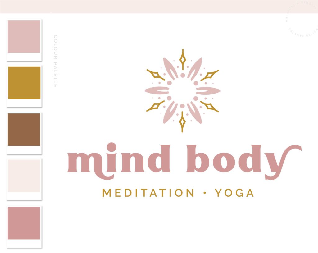 Mind Body Logo Design • Macarons and Mimosas