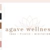 Boho Wellness Logo, Health Yoga Pilates Studio Branding Logo Design, Barre Logo Package, Star Logos Watermark, Fitness Training Brand