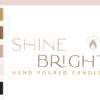Candle Light Logo Design, Decor Wick Candle Boutique Logo Branding Package, Small business Brand Design, Healing Spiritual Flame logo
