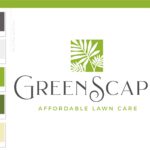 Lawn Care Logo, Landscaping Service Logo Design, Palm Frond Tree Logo, Organic Garden Blog, Botanical Plant Logo, Small Business Branding