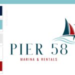 Sailing Logo, Boat and Fishing Rentals Marina logo, Vintage Anchor Ocean Brand Watermark, Nautical Sail Boat Water Travel Agency Logo