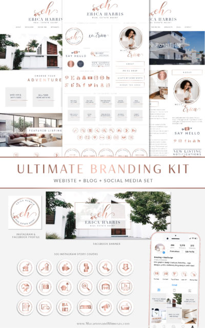 Real Estate Website Template, Real Estate Wordpress Theme, Realtor Website, Realty Company Website, Web Kit for Real Estate Agents