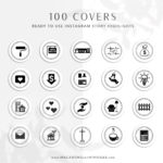 100 Real Estate Instagram Story Highlight Icons, Black House IG Icons, Story Highlight Icons, Interior Design Home social media icons