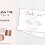 Thank You Card Template for Canva, Printable, Customizable Thank you Card templates, Small Business Thank You Package Insert
