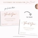 Editable Thank You Insert Card Template, Modern Insert Card for Packaging, Instant Download Thank You For Your Order just Add Logo