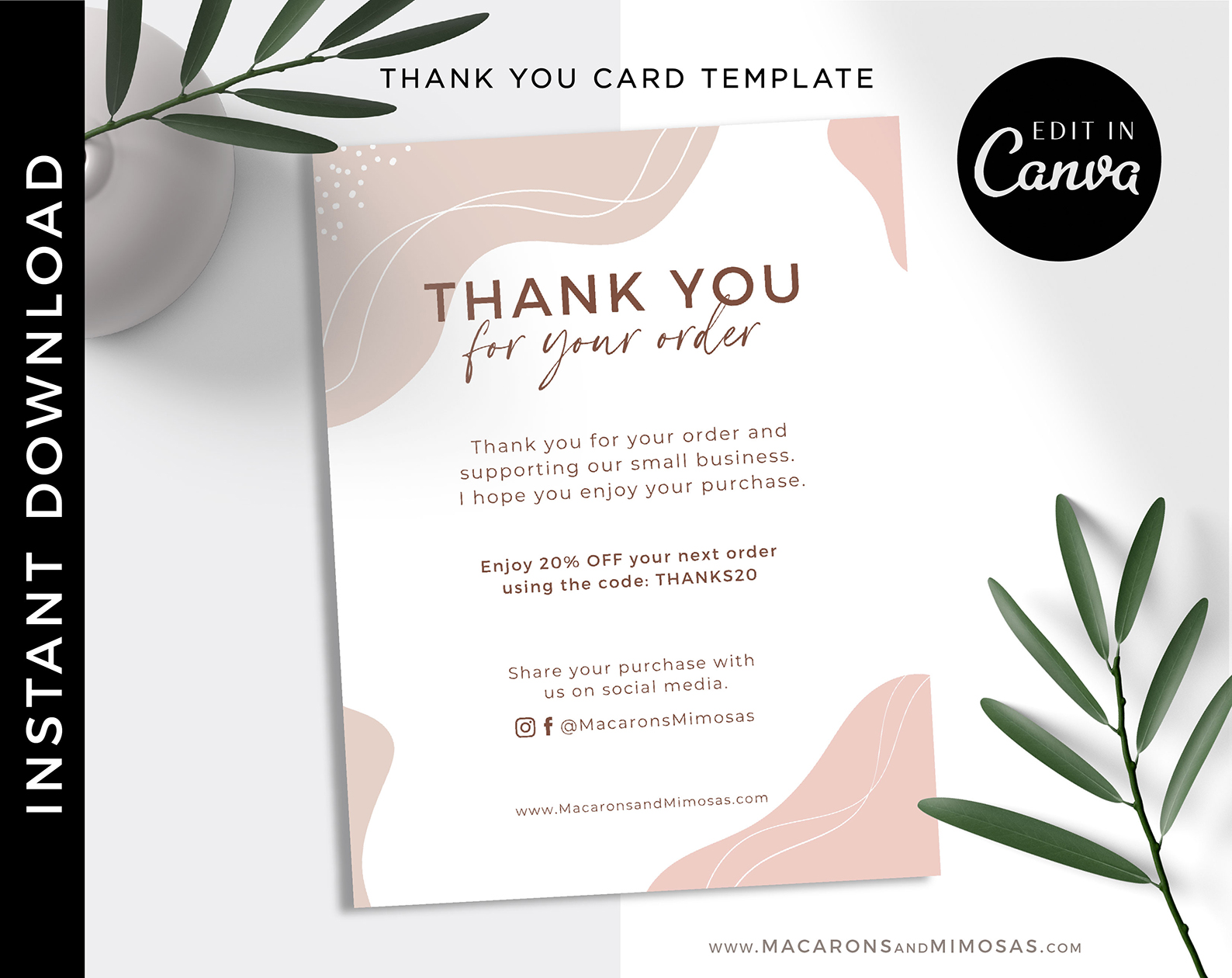 Thank You Business Cards / How To Create Thank You Cards With Canva And Canva Prints Your Online Business Coach Dallas Gordon Youtube - Check out mixbook's easy to use editor with 1000's of templates.