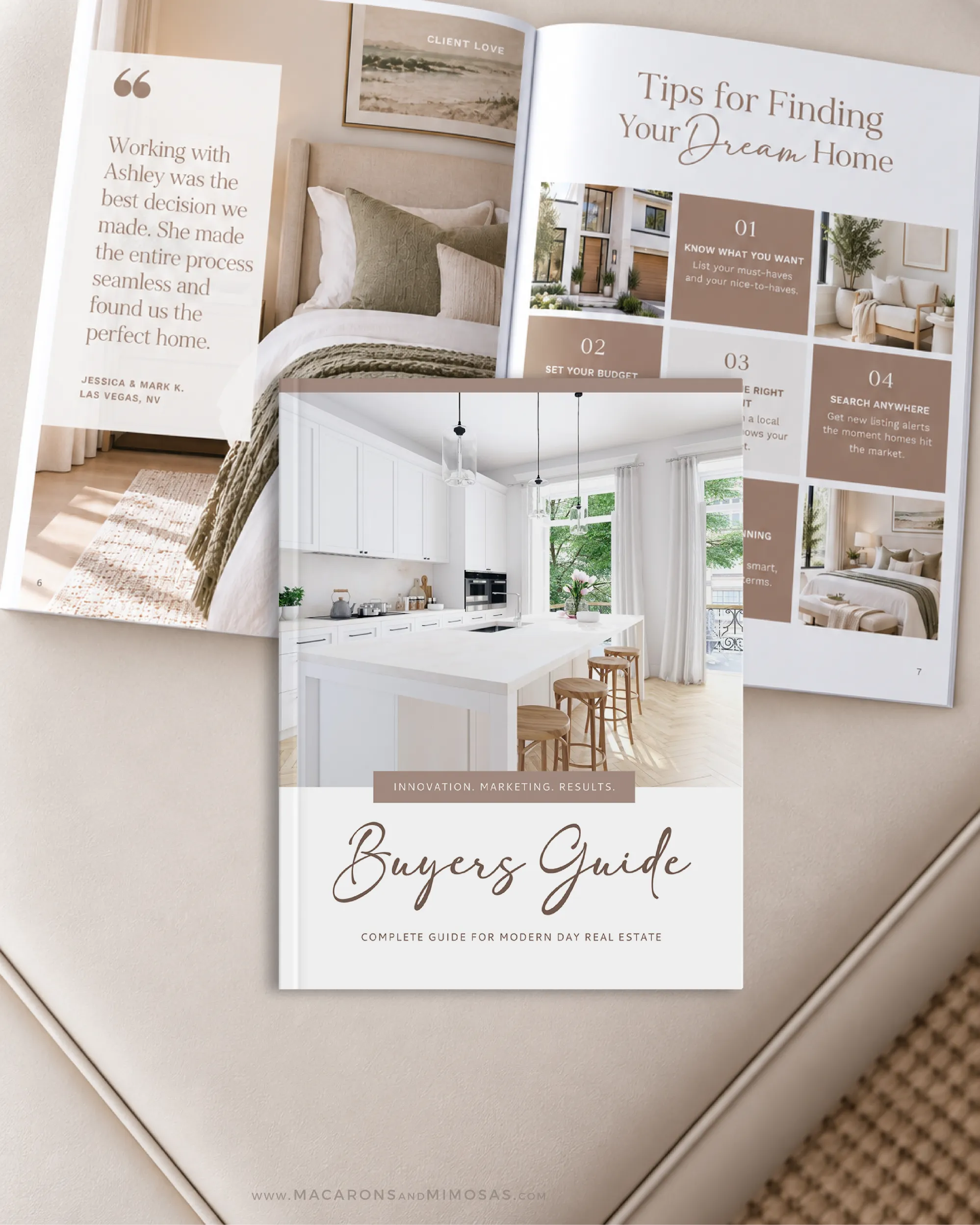 Real Estate Home Buyers Guide Template for Canva, Marketing Presentation Packet with Checklist and Questionnaire for Buying a House