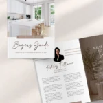 Real Estate Home Buyers Guide Template for Canva, Marketing Presentation Packet with Checklist and Questionnaire for Buying a House