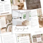 Real Estate Home Buyers Guide Template for Canva, Marketing Presentation Packet with Checklist and Questionnaire for Buying a House