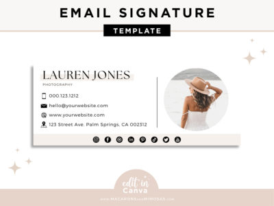 Real Estate Email Signature Template Logo, Minimalist, Best Seller Realtor Marketing Tool, Professional Signature, Contact Card Design