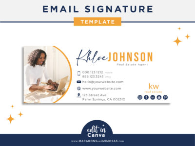 Realtor Email Signature Marketing Template, Best Seller Realtor Marketing Tool, Professional Real Estate Picture Signature, Gmail Design