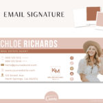 Professional Real Estate Signature, Email signature template with Minimalist Logo, Best Seller Realtor Marketing Tool, Contact Card Design