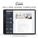 Home Sellers Guide Template, Real Estate Presentation Marketing Listing for Canva, 11 Page Home Selling Packet Moving and Listing Checklist Guide