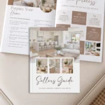 Real Estate Home Sellers Guide Template for Canva, Marketing Packet Checklist for Moving and Listing Properties