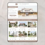 Boho style real estate flyer template for property listings