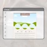 Editable Canva real estate template flyer for property marketing