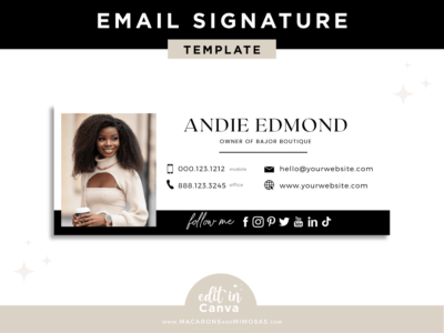 Email Signature Template Logo, Best Seller Email Marketing Tool, Professional Real Estate Picture Signature, Realtor Gmail Design