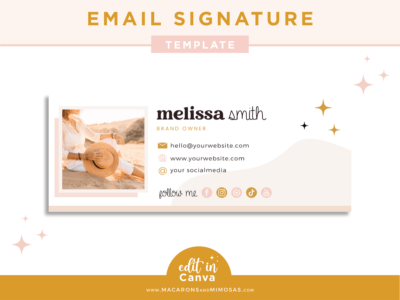 Pretty Email Signature Template Logo, Best Seller Photographer Marketing Tool, Professional Real Estate Picture Signature, Realtor Gmail Design