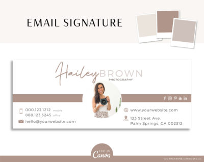 Custom Email Signature Template Logo, Best Seller Photographer Marketing Tool, Professional Real Estate Picture Signature, Realtor Gmail Design