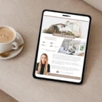 Elegant luxury property just listed flyer template for real estate marketing