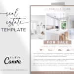 Real Estate Flyer Template, Open House Flyer for Realtor, Just listed flyer, Real estate marketing, Customize Editable Canva Printable