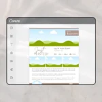 Editable Canva real estate marketing flyer template for realtors