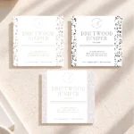 Botanical Candle Label Template with floral details, DIY Personalized Printable Labels for your Candle Jar