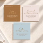 Boutique Candle Label Template, DIY Canva Editable Printable Labels for your Candle Jar