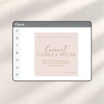 Boutique Candle Label Template, DIY Canva Editable Printable Labels for your Candle Jar