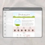 Pretty media kit examples for Instagram Influencer and Brand Ambassador. This Press Pitch Kit Template is editable in Canva.