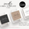 Editable Candle Label, DIY Printable Candle Labels, Personalized Candle Sticker Design, Candle Label Template, Minimal Candle Logo Jar Label
