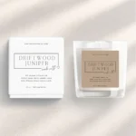 Custom Candle Label Template Personalized Candle Label Design, Minimal Candle Label, DIY Editable Candle Logo Jar Label