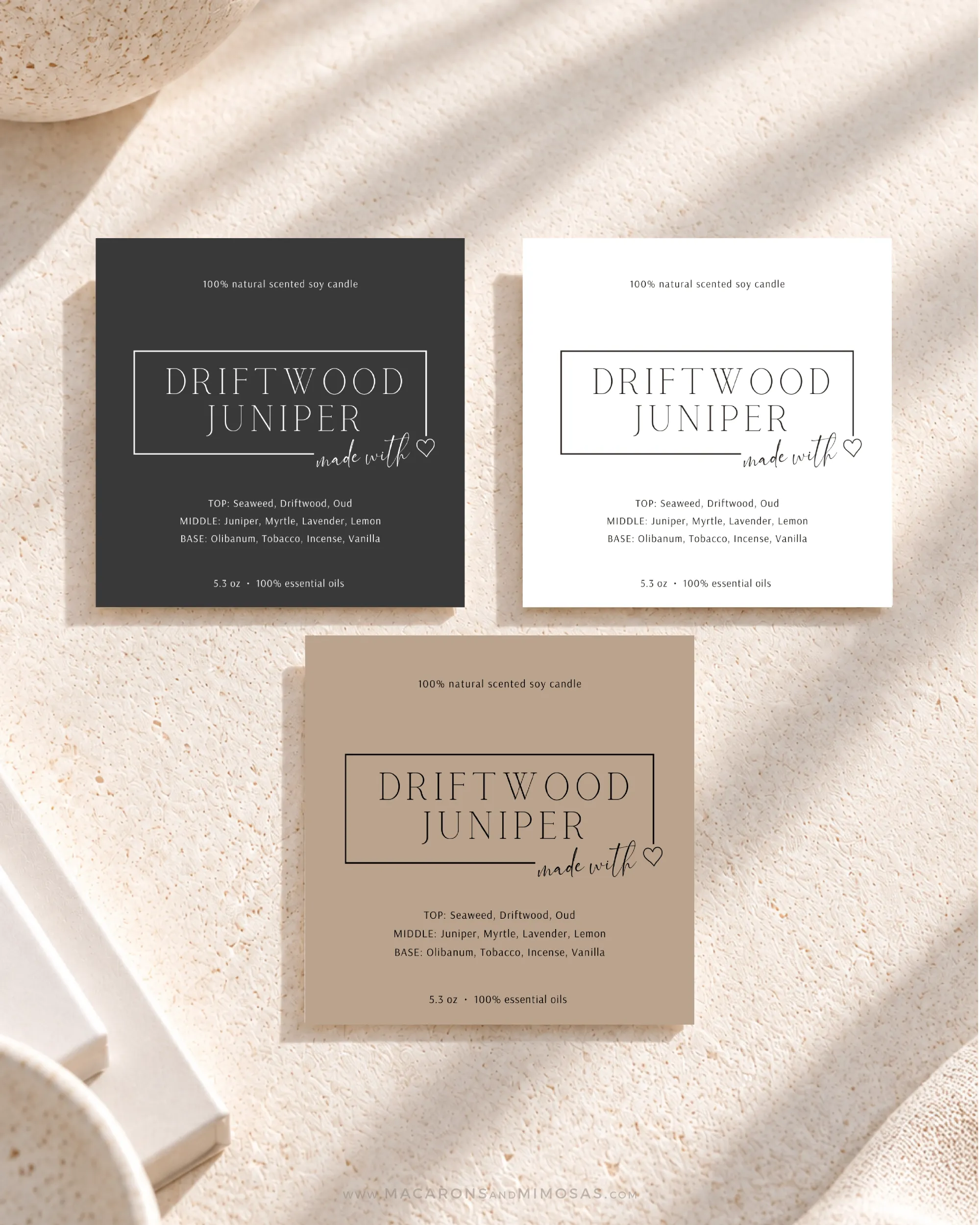 Custom Candle Label Template Personalized Candle Label Design, Minimal Candle Label, DIY Editable Candle Logo Jar Label