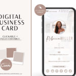Canva Real Estate Business Card Template, Digital Business Card Canva Template Property Agents Realtor Sales Team, Home Realty Business Card