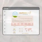 Canva luxury partnership pitch deck template with audience insights and brand presentation