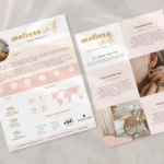 Canva luxury partnership pitch deck template with audience insights and brand presentation