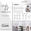 1 page media kit Canva Template, Influencer Media Kit, Press Kit, Pitch Kit, Blogger Template, Instagram Brand Ambassador Media Kit Template