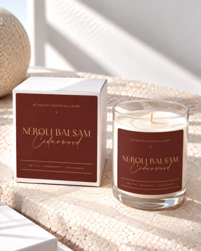 Minimal Candle Label Template, DIY Canva Editable Printable Labels for your Candle Jar