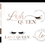 Beauty Logo Premade Design, Lash Artist Logo, Makeup Artist Branding Logo Kit, Lash Technician Logo for Salon and Eyelash Studio
