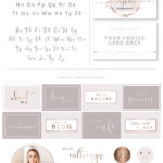 Glitter Confetti Logo Design, Rose gold Heart Creative Logos & Branding Kit Package, Photography Watermark Watercolor Beauty package